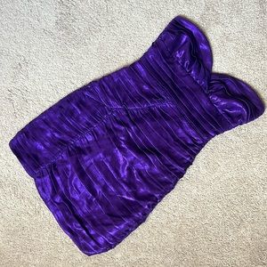 Zara Draped Dress Purple